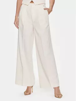 Широкие брюки из ткани Rinascimento, экрю