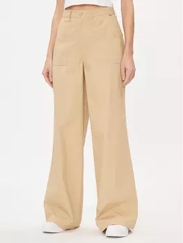 Широкие брюки из ткани Tommy Jeans, бежевый