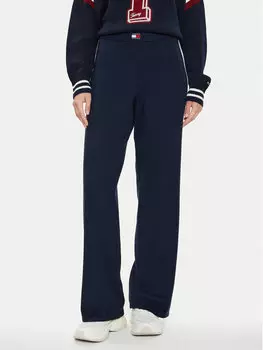 Широкие брюки из ткани Tommy Jeans, синий