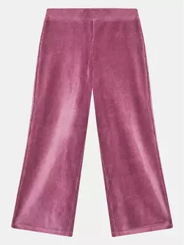 Широкие брюки из ткани United Colors Of Benetton, фиолетовый