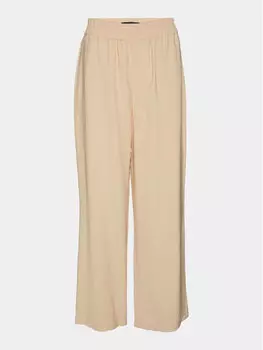 Широкие брюки из ткани Vero Moda, бежевый
