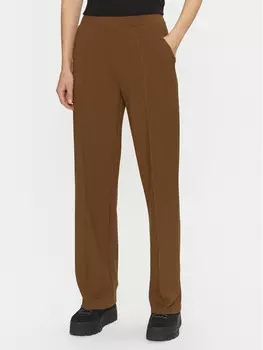 Широкие брюки из ткани Vila, коричневый