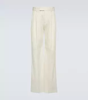 Широкие брюки из твила Amiri, белый