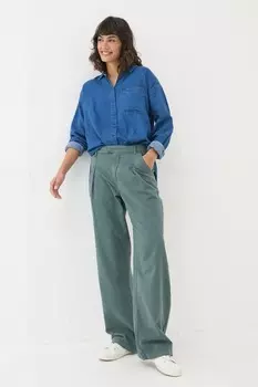 Широкие брюки из твила Fatface Fat Face, синий