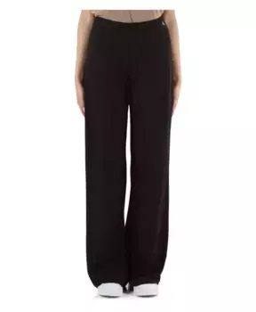 Широкие брюки из вискозы с рюшами Calvin Klein Jeans, черный