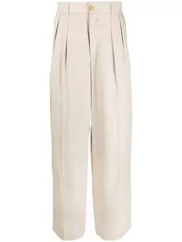 Широкие брюки Jacquemus, бежевый