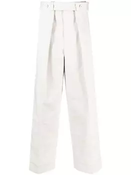 Широкие брюки Jil Sander, серый