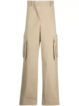 Широкие брюки карго 424, бежевый