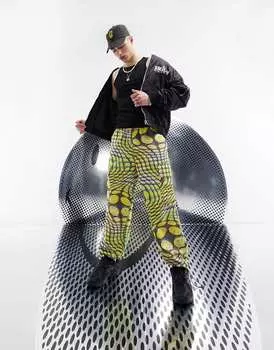 Широкие брюки карго ASOS DESIGN Smiley