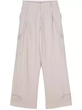 Широкие брюки-карго Blanca Vita, серый