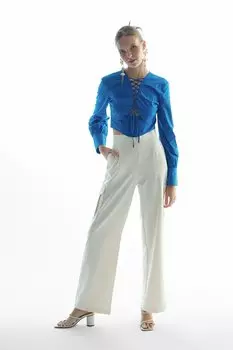 Широкие брюки-карго Bone QUZU