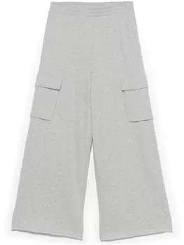 Широкие брюки-карго DKNY, серый