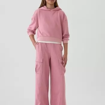 Широкие брюки-карго Gap, розовый