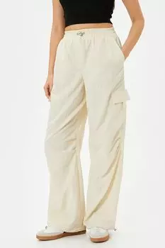 Широкие брюки-карго Koton, бежевый
