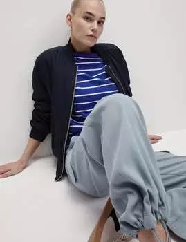 Широкие брюки карго Marks & Spencer, цвет Light slate