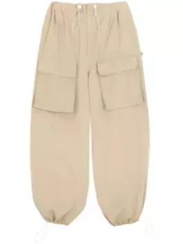 Широкие брюки карго MM6 Maison Margiela, нейтральный