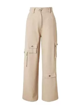 Широкие брюки-карго Nasty Gal, бежевый