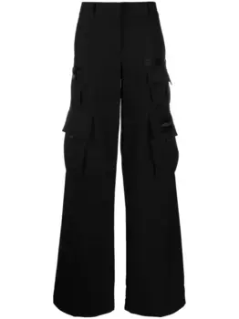 Широкие брюки карго OFF-WHITE, черный