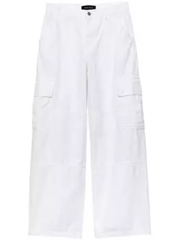 Широкие брюки карго Purple Brand, белый