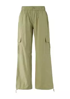 Широкие брюки-карго QS, хаки