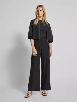 Широкие брюки-карго с эластичным поясом, модель «Леонида» MAX&Co., черный