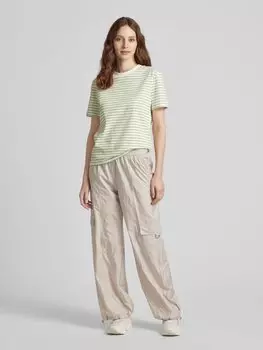 Широкие брюки-карго с эластичным поясом, модель «PASCALE» Raffaello Rossi, песочный