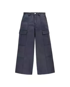 Широкие брюки-карго с высокой посадкой для девочки Levi's, черный