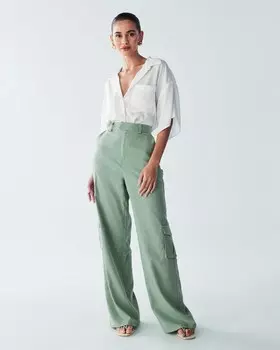 Широкие брюки-карго St MRLO Jenae, мятный