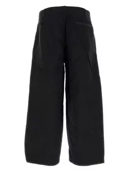 Широкие брюки-карго Ten C, черный