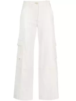 Широкие брюки карго TWP, белый