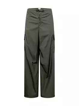 Широкие брюки-карго Weekday, темно-серый