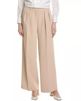 Широкие брюки Kenneth Cole со складками, коричневый