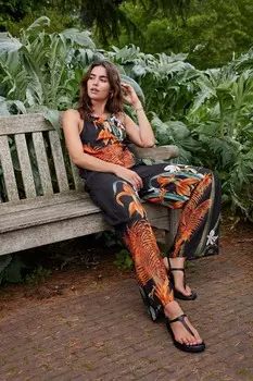 Широкие брюки коллекции Kew Next, черный