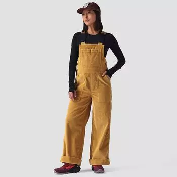 Широкие брюки-комбинезон из вельвета Stoic, золотой