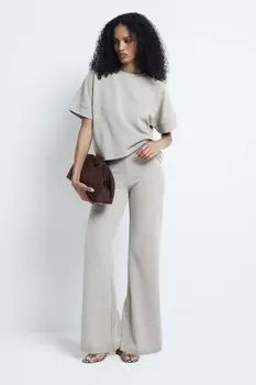 Широкие брюки крючком River Island, золотой