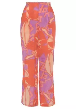 Широкие брюки LASCANA, фиолетовый