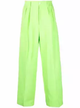Широкие брюки Le Pantalon Mela JACQUEMUS, зеленый
