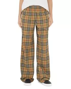 Широкие брюки Louane Pull On Burberry, коричневый/бежевый