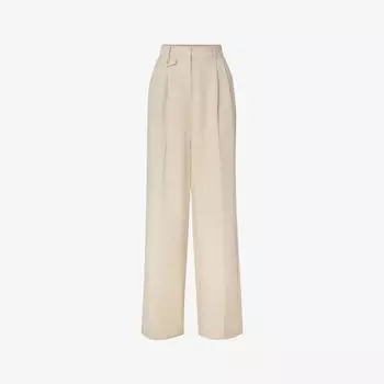 Широкие брюки mya из тканого материала с высокой посадкой Malina, серый