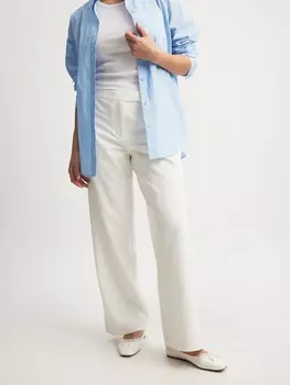 Широкие брюки NA-KD, белый