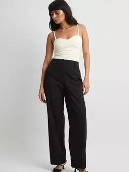 Широкие брюки NA-KD, черный