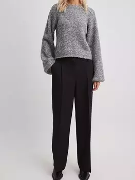 Широкие брюки NA-KD, черный