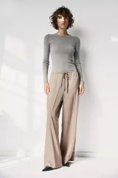 Широкие брюки на кулиске H&M, бежевый