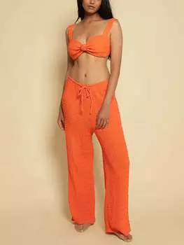 Широкие брюки на шнурке Montce, мультиколор