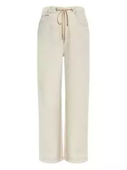 Широкие брюки на завязках MUNTHE, белый
