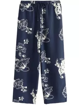 Широкие брюки Next, темно-синий