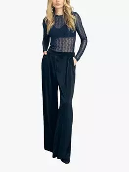 Широкие брюки от анны A-VIEW, черный