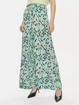Широкие брюки палаццо Vero Moda, зеленый