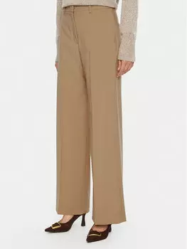 Широкие брюки палаццо Visivo 2515131041 Weekend Max Mara, бежевый