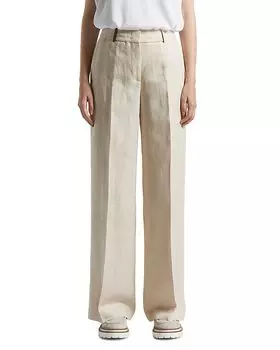 Широкие брюки Peserico, коричневый/бежевый